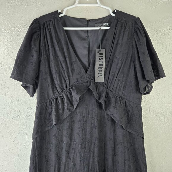 Justify Black Tiered Women's Dress - Picture 4 of 12
